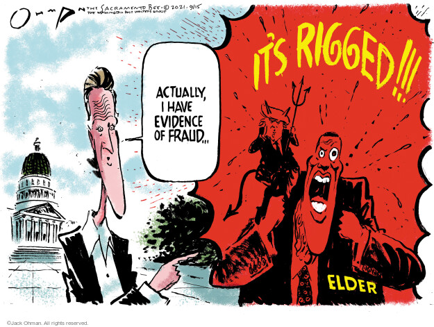 Actually, I have evidence of fraud … Its rigged!!! Elder.
