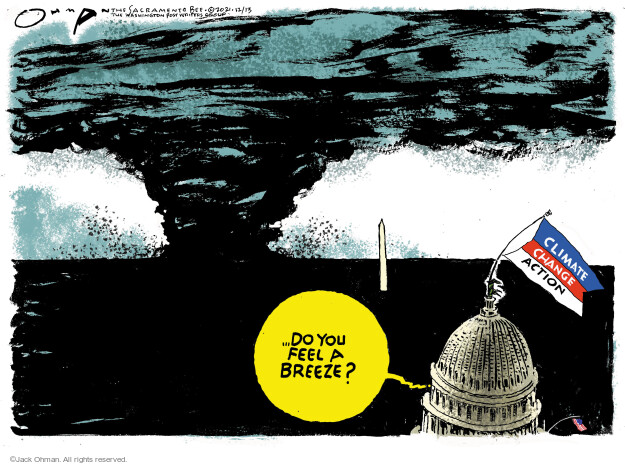 Do you feel a breeze? Climate change action.
