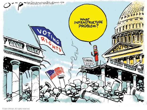 What infrastructure problem? Voting rights. Sinema 2024.

