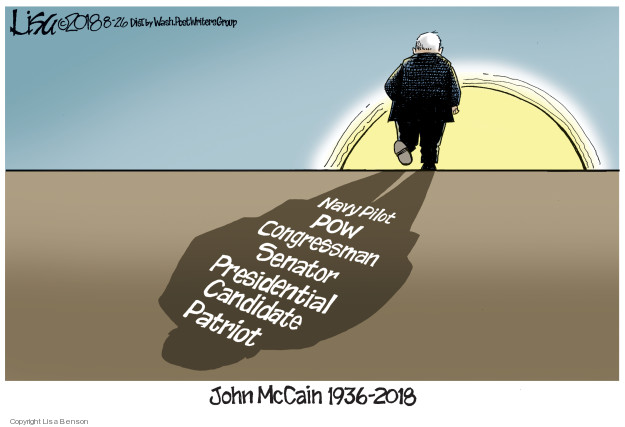 Navy pilot. POW. Congressman. Senator. Presidential candidate. Patriot. John McCain 1936-2018.
