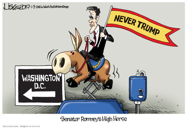 Never Trump. Washington D.C. Senator Romneys High Horse.
