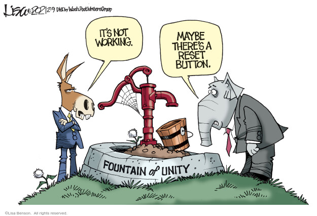 Its not working. Maybe theres a reset button. Fountain of Unity.
