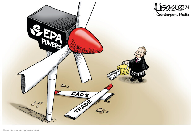 EPA powers. Cap & Trade. SCOTUS.
