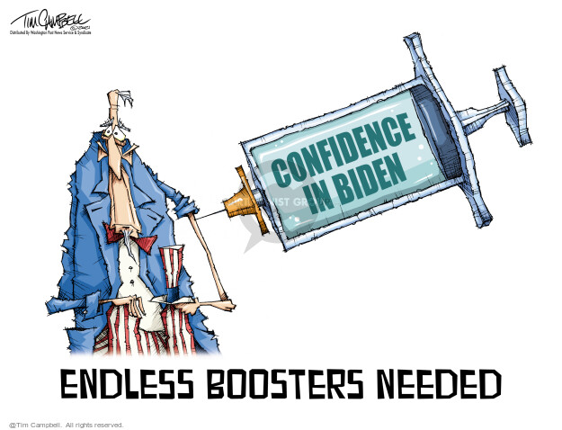 Confidence in Biden. Endless boosters needed.
