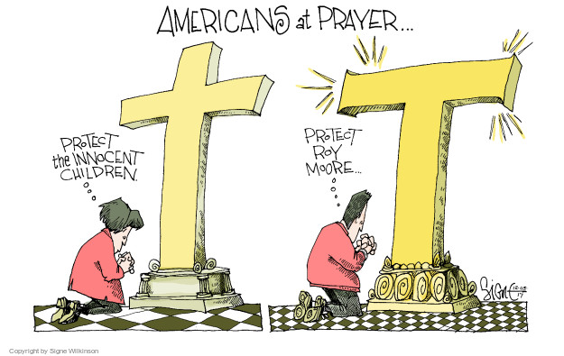 Americans at Prayer … Protect the innocent children. Protect Roy Moore … T.
