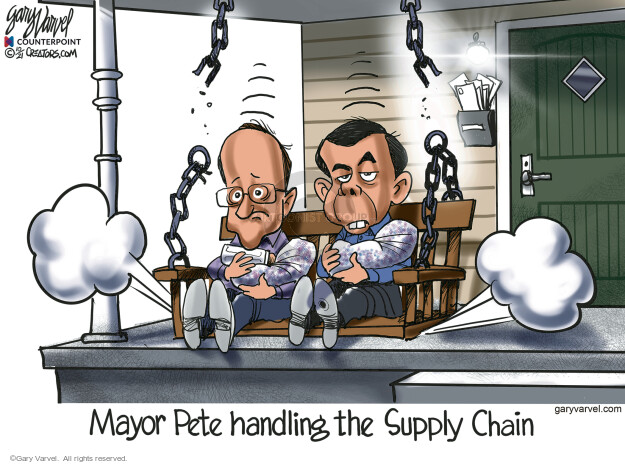 Mayor Pete handling the Supply Chain.

