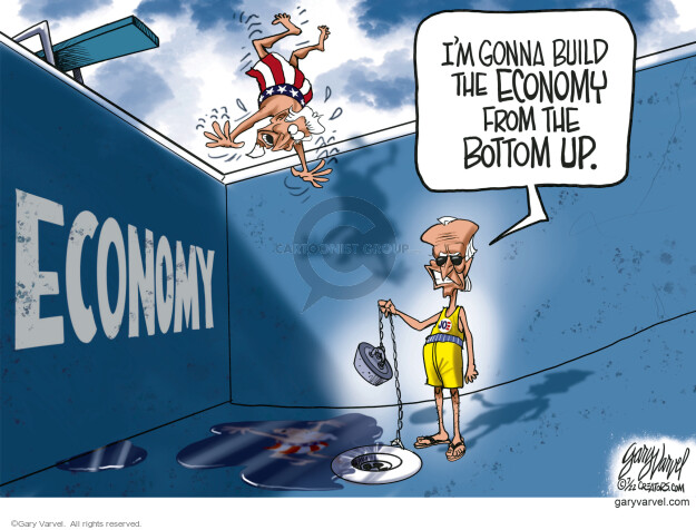 Im gonna build the economy from the bottom up. Economy.
